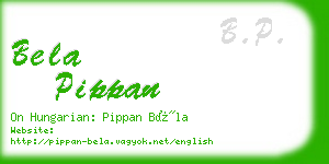 bela pippan business card